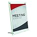 deflecto 799693 Superior Image Beveled Edge Sign Holder, Acrylic, 8 1/2 X 11 Insert, Clear