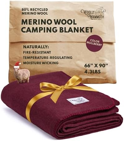 Woolly Mammoth Merino Wool Blanket – Large 66″ x 9… Woolly Mammoth Merino Wool Blanket – Large 66″ x 9…