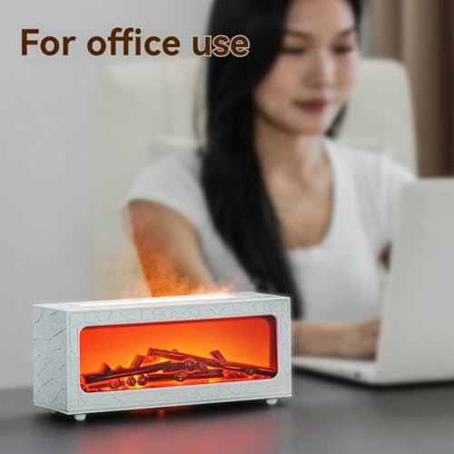 Mini diffuseur huiles essentielles humidificateur cheminée télécommande feu camp