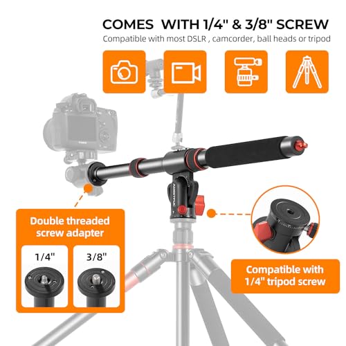 Image of AMBITFUL 42 inch Tripod Extension Arm Heavy Duty Aluminum Horizontal Boom Arm