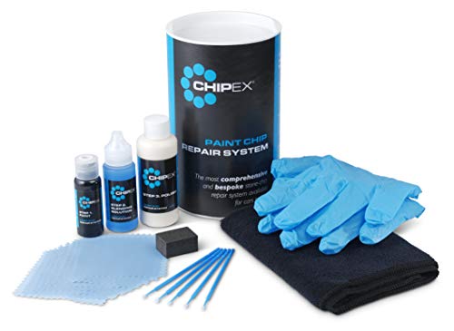 Chipex | Tesla Paint Color PMNG Midnight Silver | Kit de pintura de retoque/removedor de arañazos de pintura | Incluye kit de pinceles | Kit Plus
