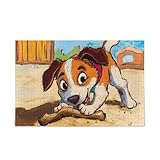 Rompecabezas de madera con diseño de huesos de perro, rompecabezas de madera para niños de 500 piezas