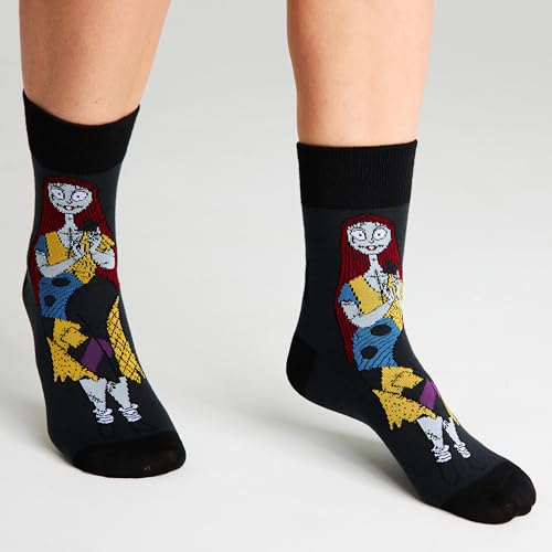 Image of Disney Socks 5 or 6 Pack, US Size 4‑9, Soft and Breathable Novelty Socks Gifts for Women, Wife, Girlfriend