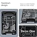 Spigen for MagSafe Wallet, Holds 3 Cards, Compatible with iPhone 17/16/15/14/13/12, Pixel 10 Series, MagSafe-Case, and Pixelsnap, Transparent Card Holder - Zero One Black