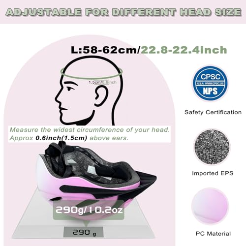 Bike Helmet Adult Women Men – Safety Certified Bicycle