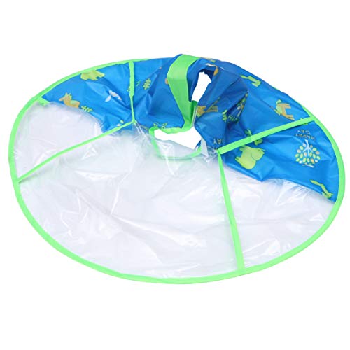 BESTYASH Corte para Dibujos Animados Delantal Transparente para Peluquería Accesorio de Protección para Cuello y Ropa para Cortes Casa