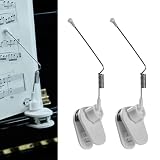 Piano Music Book Clip - Page Holder for Music Stand, Sheet Music Holders for Piano, Keyboard, Binders and...