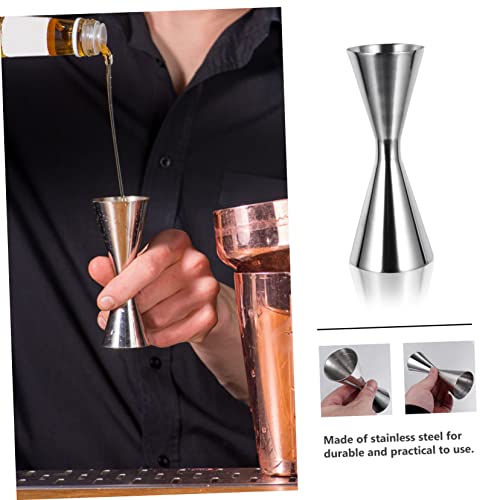 UPKOCH 1 Peça Copo Medidor De Duas Extremidades Copo Medidor De Aço Inoxidável Para Bebidas Japonesa