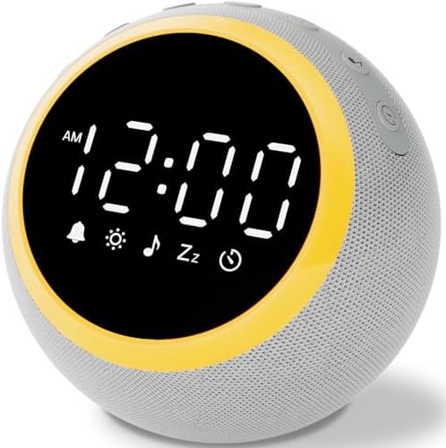 Sound Machine Alarm Clock for Sleep: Digital Alarm Clocks for Bed...