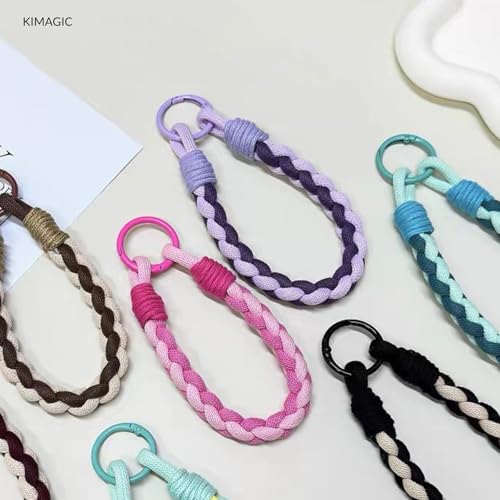 Image of KIMAGIC Korean Dopamine Phone Wrist Strap - Handmade Thickened Phone Lanyard, Anti-Drop Hands-Free Charm