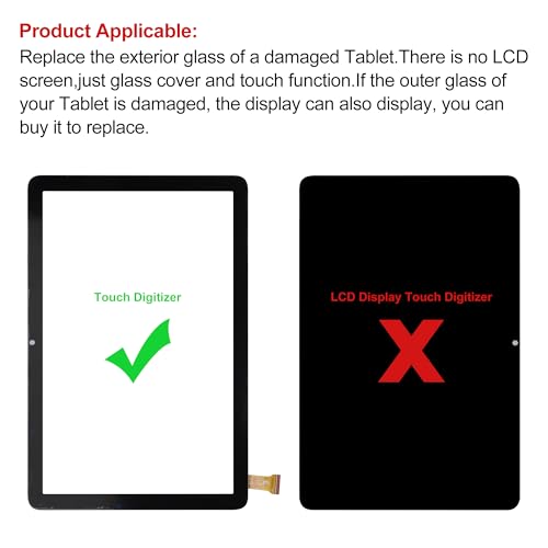 Vitre tactile Vortex ZTAB10 kit de réparation verre