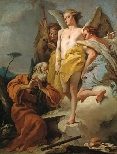 Peinture Murale Abraham Toile Abstraite Haute Définition Salon 60x90cm
