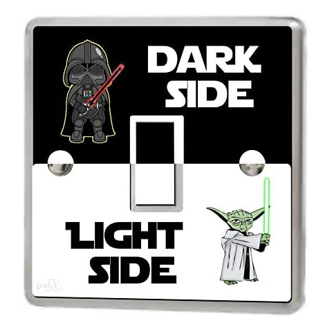 Star Wars Light Side Dark Side Light Switch Sticker Cover Vinyl/Skin cover, sw154 Cover