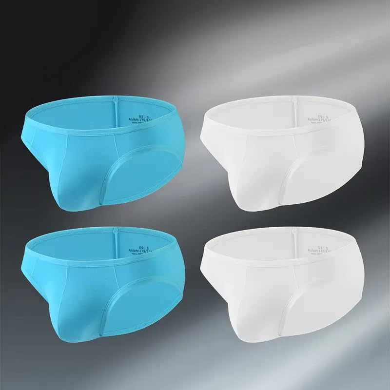 4 Pcs Men's Underwear, Lightweight Briefs, XL Multi