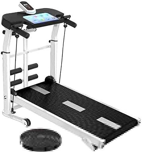 Caminadora mecánica plegable para casa con soporte para tablet