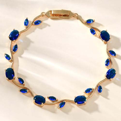 Image of Shining Diva Fashion Tulip Bracelet for Women, Floral Crystal, Anti Tarnish Jewellery Stylish Bracelet Gifts for Girls