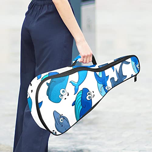 Housse pour ukulélé, dessin animé, requin, dauphin, bleu, noir, 10 mm, rembourrage épais en éponge de 53,3 cm, sac de… - Les Beatles, Paul McCartney, John Lennon, RIngo Starr, George Harrison Housse pour ukulélé, dessin animé, requin, dauphin, bleu, noir, 10 mm, rembourrage épais en éponge de 53,3 cm, sac de… – Image 7