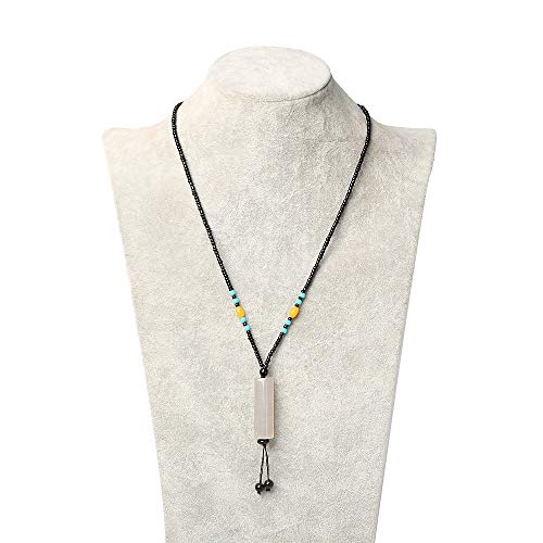 THTHT Naszyjnik z kamienia naturalnego agatu, długi D; modna, Lucky Cure, kryształ, sweter damski, boho-joga, Reiki, biżuteria charme, 5