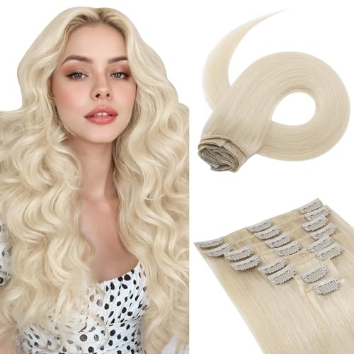 Image of Benehair Clip in Human Hair Extensions Real Hair Extensions for Women Long Straight Remy Natural Full Head 8pcs 18 Clips Wine Red 20inch
