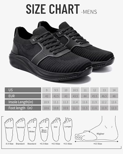 Image of ITAZERO Men's Wide Toe Box Wide Width Hands-Free Slip-On Shoes, Walking Sneakers with Arch Support for Plantar Fasciitis, Diabetic Swollen Feet