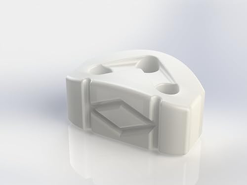 Rosette Diamond Secure String Ties - Cuentas de puente de guitarra clásica de color blanco marfil