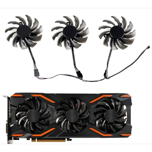 75MM PLD08010S12HH GTX 1070 Cooling Fan for Gigabyte AORUS GTX 1080 1070 Ti 1060 G1 Gaming Video Card Cooler Fan T128010SU