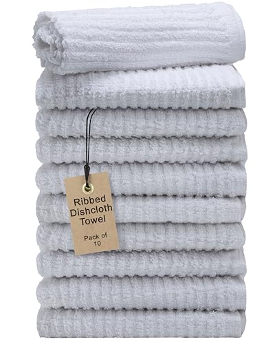 Textila Bar Mop Towels - 12x12 Inches - Pack of 10 -...