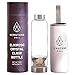 Elixir2Go Crystal Elixir Water Bottle – 16 ounce Shatter Resistant Glass Gemstone Water Bottle for Making Gemwater – Includes Gemstones and Neoprene Sleeve (Smoky Quartz & Clear Quartz)