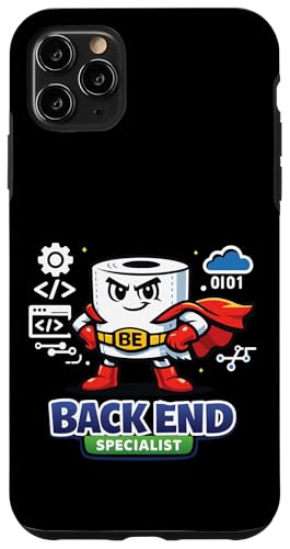 Back End Specialist Developer Funny Programmer Toilet Paper �X�}�z�P�[�X iPhone 11 Pro Max �p