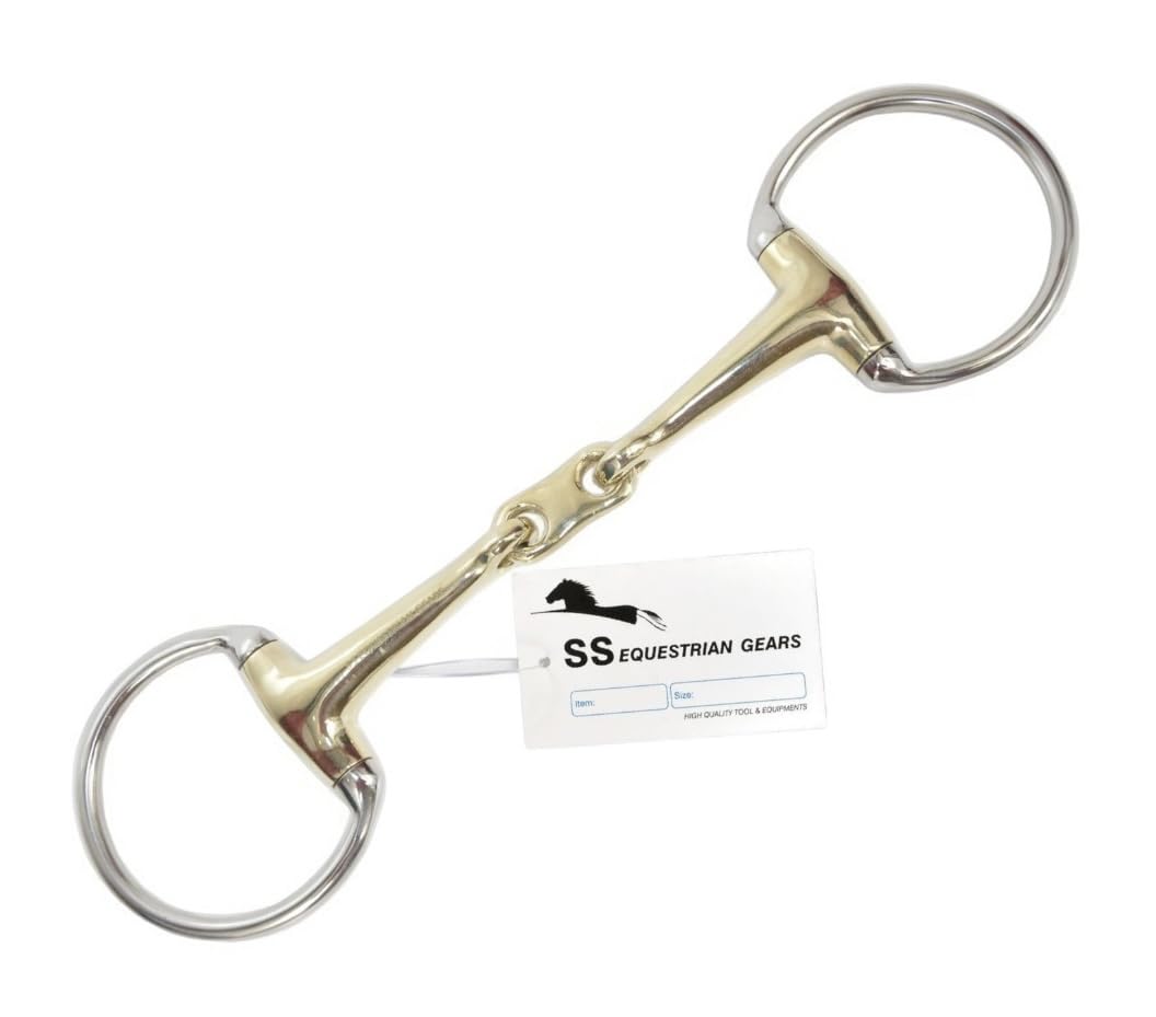 Eggbutt Snaffle | French Link Snaffle Bit | Coppermix Mouthpiece | Horse Bits | Equestrian (5")