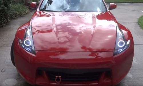 Kit de Aros Halo LED Angel Eyes 6000K para Nissan 350Z y 370Z miniatura 4