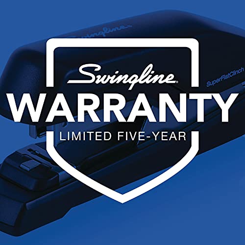 Rapid 5000599 Supreme S50 Superflatclinch Half Strip Stapler 50-Sheet Capacity Black/Red #TOP5