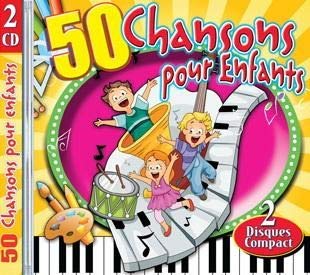 50 Chansons Pour Enfants (2 Disques Compact) [Audio CD] Variés; Guillaume Begin, Melody Lefebvre, Joannie Schanck, Mylaine Schanck, Yanik Frenette, and Colette Schanck, Ketsia Lefebvre, Guylaine Schanck,