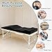 Lash Bed Topper, Ergonomic Curvy Massage Bed Topper Esthetician Bed Cushion, Non-Slip Spa Table Memory Foam Pad with Removable Cover, Ideal for Facials, Eyelash & Beauty Salon, 71