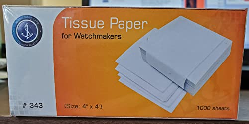 JETS INC 480 PCS Tissue Paper Anti-Tarnish Jewelry Wrapping Sheets 4"x4" Review: A Watchmaker's Perspective