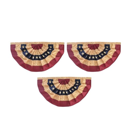 Briarwood Lane Tea Stained Patriotic Bunting 48' x...