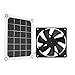 Panel słoneczny Wentylator zasilany z panelu słonecznego, 6W 6V Wentylator wyciągowy z panelu słonecznego Mini wentylator wodoodporny do kurnika dla psów SzklarniaDach cicho chłodzi i wentyluje
