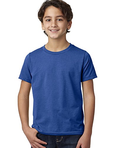 Next Level Apparel Boy's Cotton/Poly CVC Crew - 3312, Royal, Medium