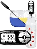 Alarm-Thermometer. Kitchen Multi-Function: Green Tea, Baby Bottles, Formula, Meat. 2 Memories +...