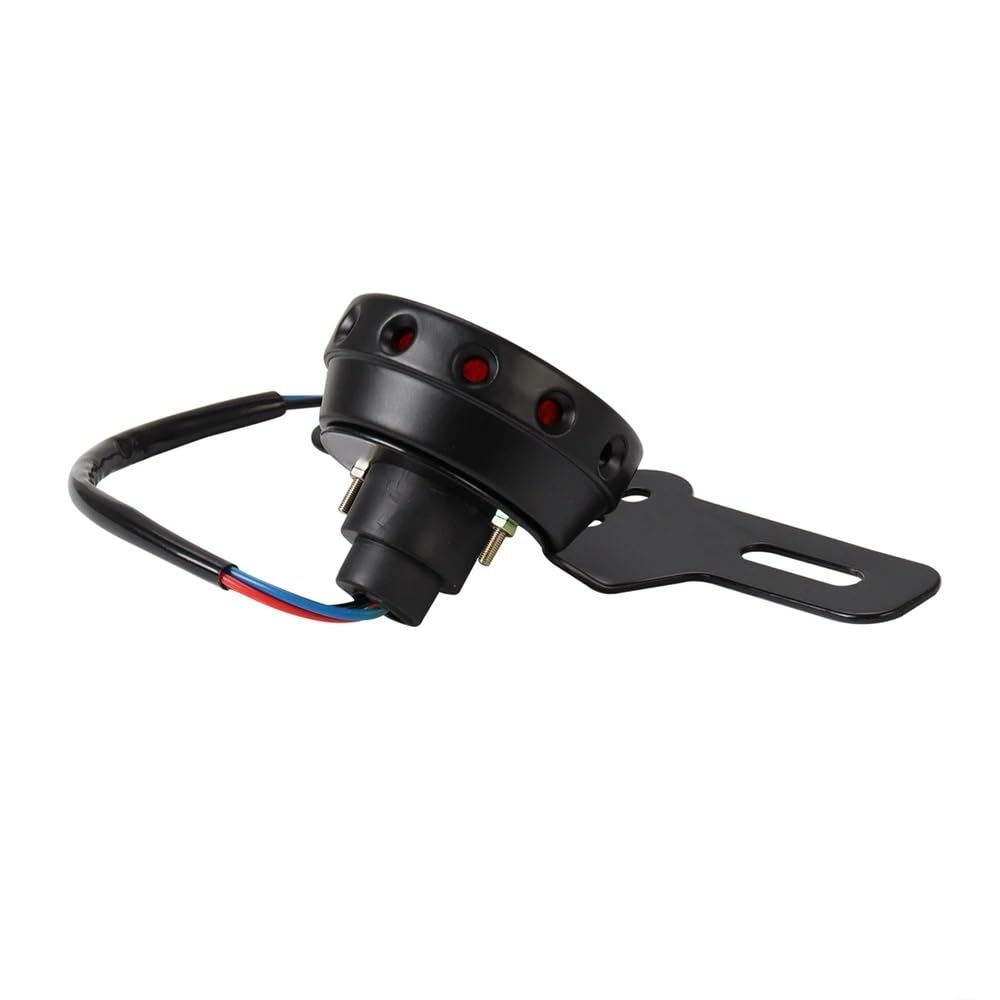 Luce di stop posteriore for motocicletta, retro, a LED, rossa, con supporto for targa, adatta for Harley, adatta for Honda, adatta for Suzuki, adatta for Chopper e Bobber.