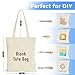 Lzerking 50 Pack Canvas Tote Bag Bulk for Small Business or Group, 13x15 Inches Blank Tote Bags for Sublimation, HTV, Screen Printing