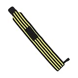 Gedourain Bandage de Sport de Poignet, Bracelets d'haltérophilie de Forme Physique de Tissu de Bandage élastique opération Commode pour la Formation pour la Forme Physique(Black and Yellow)