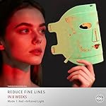 LED Face Mask Light Therapy, Red Light Therapy for Face, 324 LEDs and 4 Modes Light Therapy Mask, Infrared Face Mask Light Therapy and Red & Blue Dual-Light for Wrinkles, Fine Lines and Blemishes - Image 3