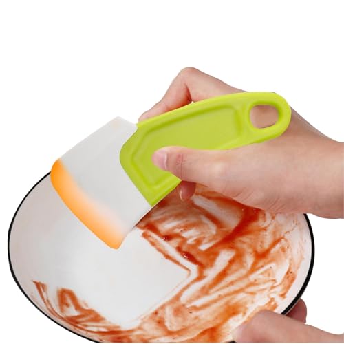 Rascador de vajilla para utensilios de cocina - Rascador de cocina resistente y antiarañazos, eliminador eficaz de residuos de alimentos | Rascador compacto y ligero, lavable en lavavajillas,