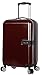 Nicole Miller New York Ria 20 Inch Carry on Collection - Scratch Resistant (ABS + PC) Hardside Luggage - Lightweight Suitcase with 8-Rolling Spinner Wheels (20 in, Ria Burgundy)