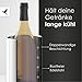 Beyond Flaschenkühler für Wein, Champagner und Sekt Flaschen I Doppelwandiger Edelstahl Sektkühler - Weinkühler, Getränkekühler ideal für lange Outdoor Weinabende im Garten