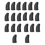 HOUDERCO 20 Fundas Transpirables para Dedos para Juegos Móviles, Antiaceite y Antideslizantes, Hechas de Nylon y Fibra de Cobre, Ideales para Jugar en Pantalla Táctil