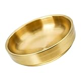 JAMNGHB Caja organizadora de joyas de metal para anillos, aretes, collares, elegante bandeja de almacenamiento para decoración de encimera y objetos pequeños, planificador de joyas higiénico