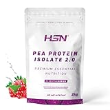 Proteína de Guisante Aislada de HSN | Sabor Bayas Rojas 2 Kg = 67 Tomas por Envase | 100% Vegana | Pea Protein Isolate | No-GMO, Sin Gluten, Sin Soja ni Azúcares añadidos