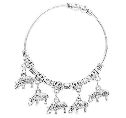 Image of Touchstone Indian bracelets for women mixed metal cuff crystal rhinestones bracelet handcrafted wrist enhancer free size designer in gold or oxidized white tone